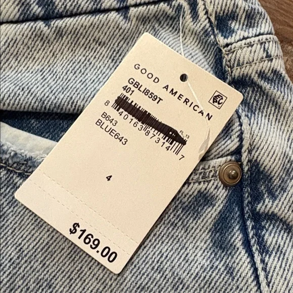 New Good American Good Boy Vintage Inspired High Waist Straight-leg Jeans 27/4 - Picture 3 of 7